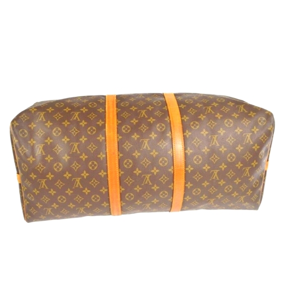 LOUIS VUITTON KEEPALL TRAVEL BAG BUNDLE! BANDOULIERE 60 BROWN MONOGRAM 🤎💛 - Picture 3 of 16